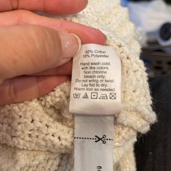 𝅺AF: MADEWELL Loop-Edge Pullover Cream Fringe Sweater - Picture 6 of 6